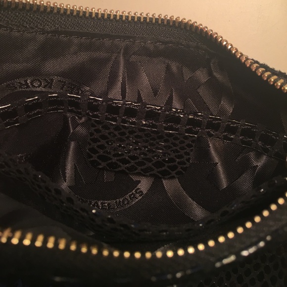 Michael Kors Black Leather Satchel. EUC Cute! - Picture 8 of 8